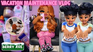 VACATION MAINTENANCE!! *HAIR* *NAILS* ♡ | Berry Ave Family Roleplay #roblox #berryave