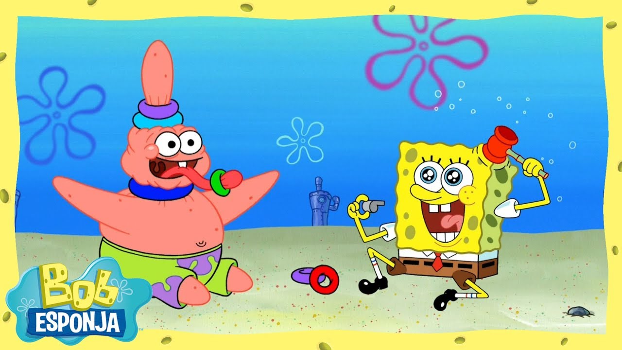 Brincando como bebês | Bob Esponja em Português