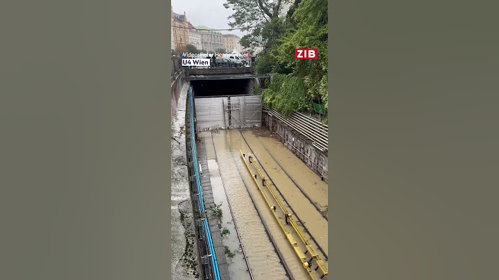 Dramatische Bilder: Starkregen und Hochwasser hatten Wien und NÖ am Sonntag fest im Griff #unwetter