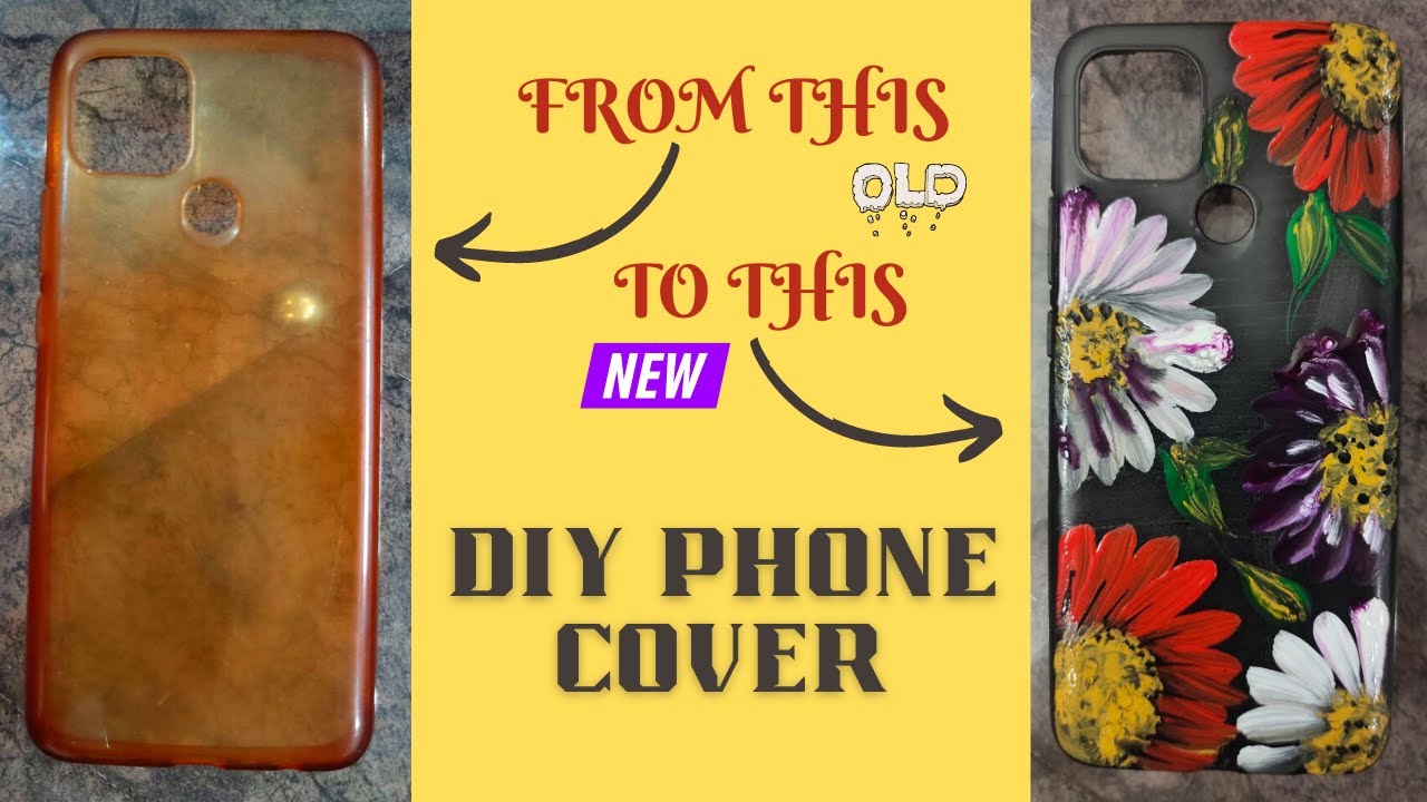Painting My Mobile Cover Painting Ideas DIY Phone Cover Painting