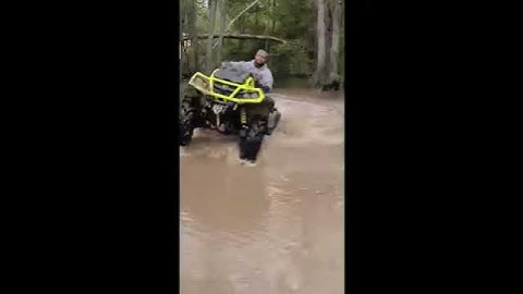 Breaking in the 2021 XMR 850 with a water wheelie!