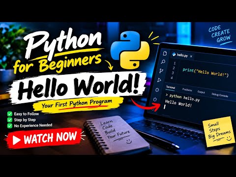 Learn Python in 5 Minutes: Your First “Hello World!” Program