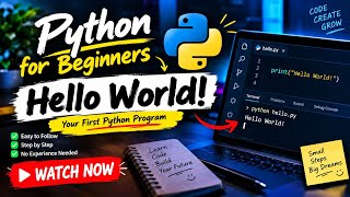 Learn Python in 5 Minutes: Your First “Hello World!” Program