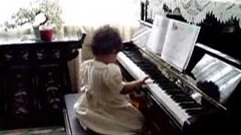 Victoria Cantu playing piano Feb 2005