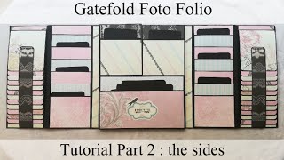 Tutorial Part 2 : the sides | Gatefold Foto Folio | how to make folio