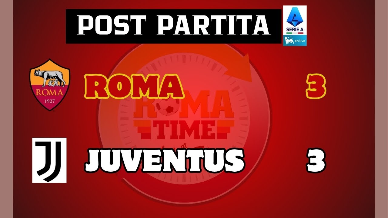⚽ LIVE | Roma-Juventus 3-3 (Post partita)