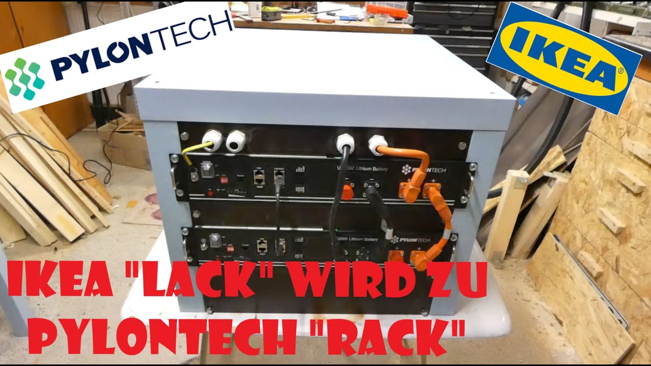 Pylontech Rack Accu LiFePo4 US2000 Akku von Pylontech Teil 2 - IKEA Lack wird zum Pylontech ...