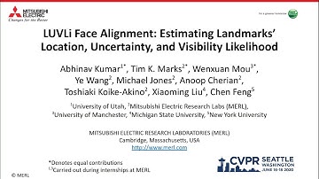 LUVLi Face Alignment 1min Talk (CVPR 2020)