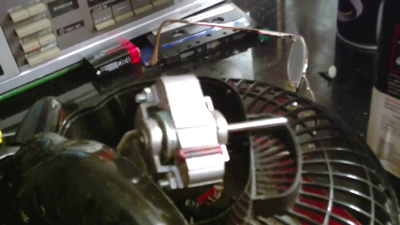 Shaded pole motor needs freeing off.