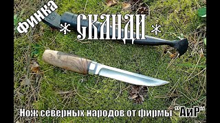 Нож финка СКАНДИ от фирмы АиР. Выживание. Тест №203