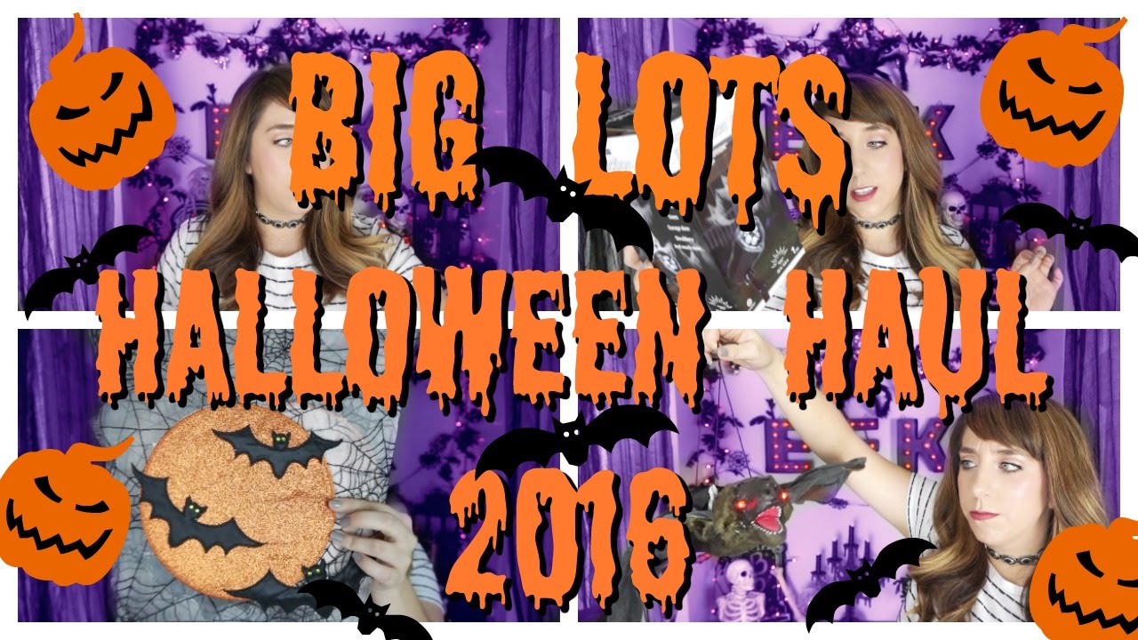 HALLOWEEN HAPPY// NEW HALLOWEEN HAUL, BIG LOTS 2016!!!!!  YouTube
