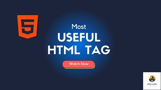 Most common useful HTML Tags