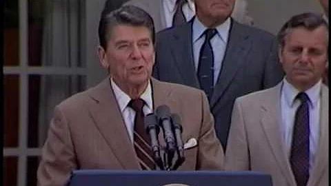 President Reagans at the Swearing in Ceremony for ...
