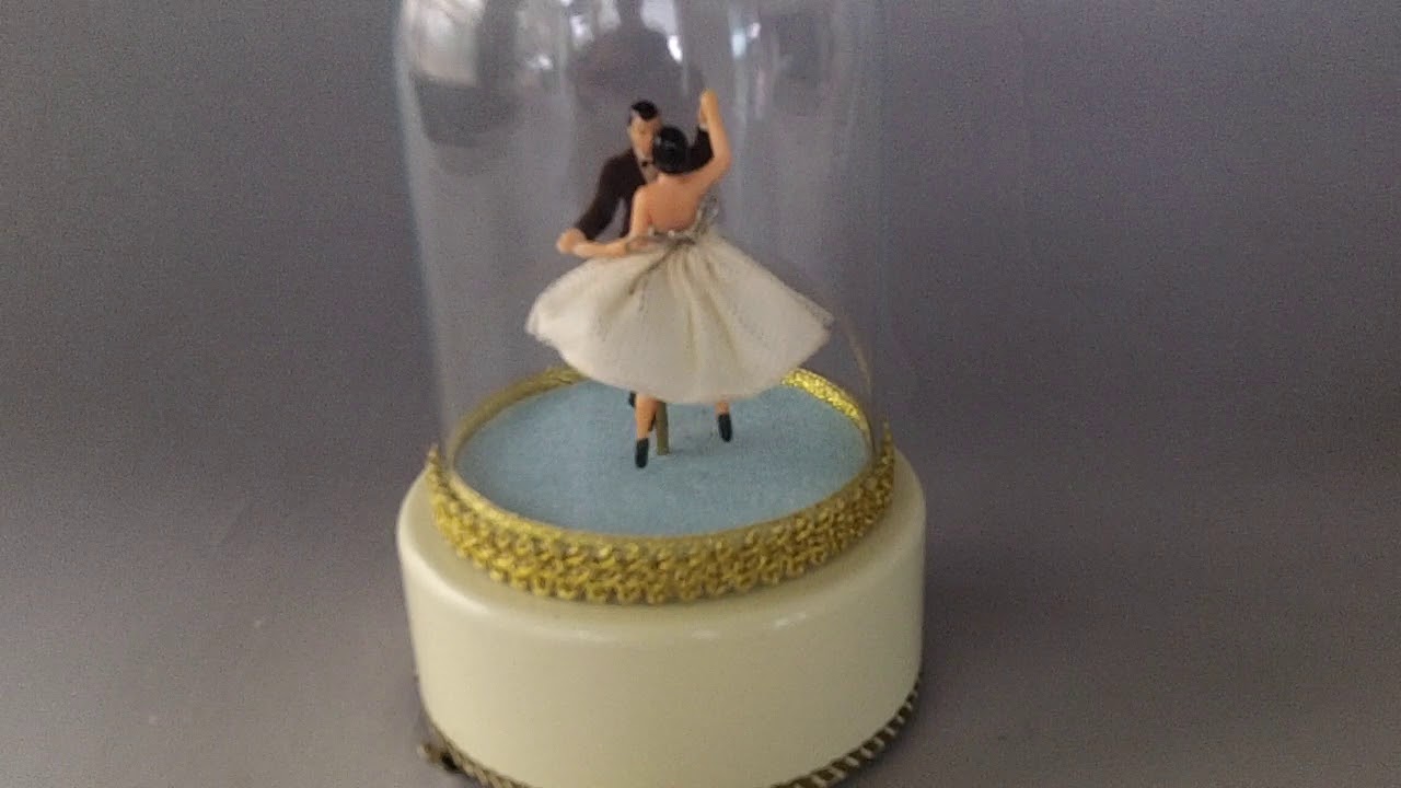 VINTAGE REUGE COUPLE DANCING BALLERINA MUSIC BOX YouTube