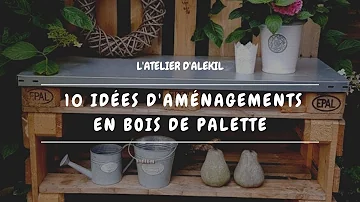 Comment faire un comptoir avec des palettes ?