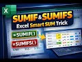 #excel #education #excel SUMIF vs SUMIFS 😱 Difference + Real Dashboard Examples | Excel Tricks Hindi