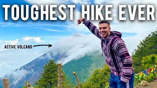 We HIKED AN ACTIVE VOLCANO in GUATEMALA (Volcano Acatenango)