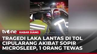 Minibus Tabrak Truk di Tol Cipularang, Sopir Diduga Alami Microsleep | Kabar Siang