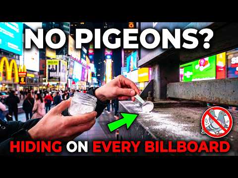 Why Doesn't Times Square Have Pigeons Anymore? The $1 Trick They Use Around Every Ledge.