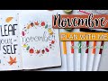 • Plan with me: Novembre⎪+ PRINTABLES⎪Bullet Journal⎪ZoWé