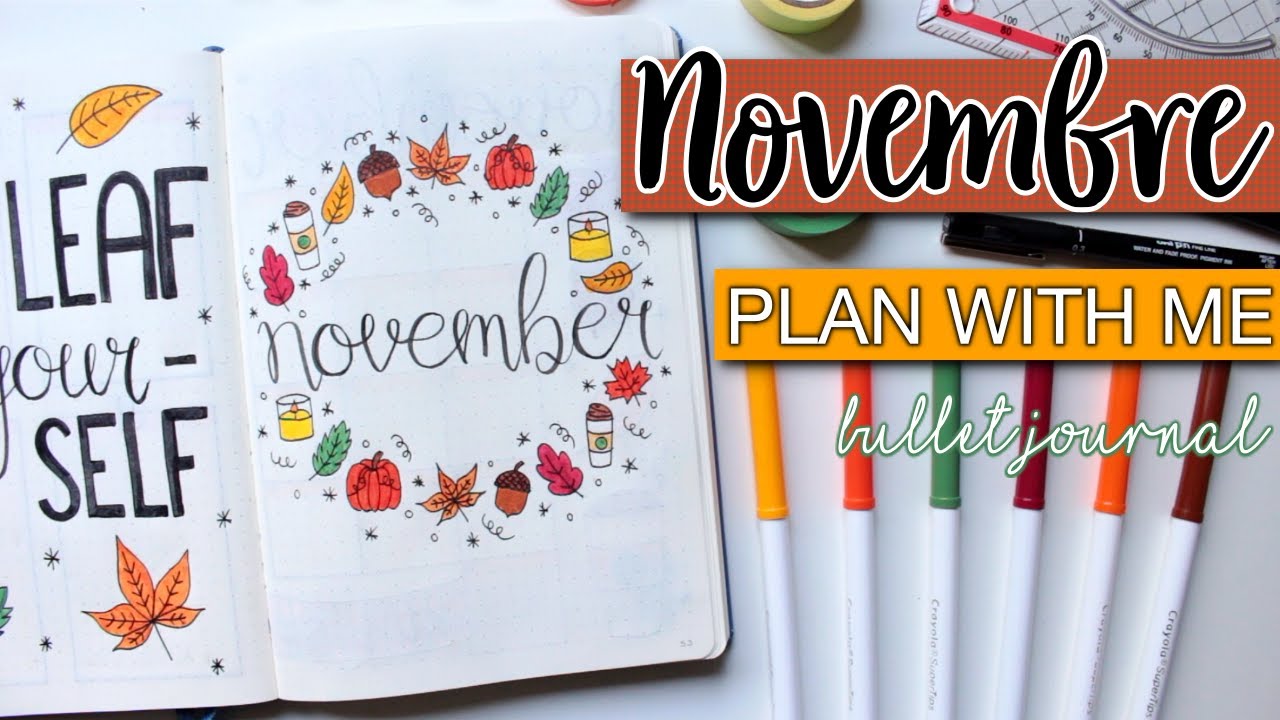 • Plan with me: Novembre⎪+ PRINTABLES⎪Bullet Journal⎪ZoWé