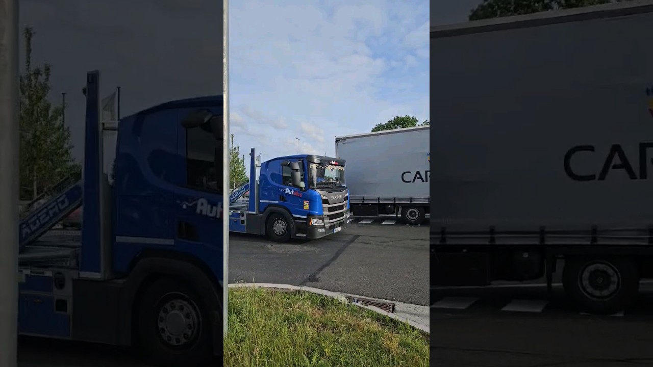 Scania car carrier 😱🇸🇪 smallest cab! 