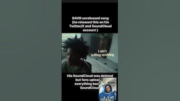 A unreleased song by D4VD that he posted on his accounts #d4vd #unreleasedmusic
