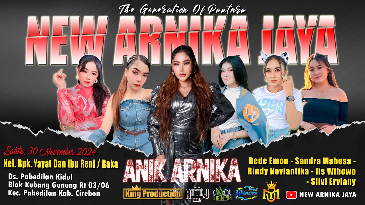 🔴 LIVE MALAM NEW ARNIKA JAYA SABTU, 30 NOVEMBER 2024 DESA PABEDILAN KIDUL KEC. PABEDILAN KAB.CIREBON