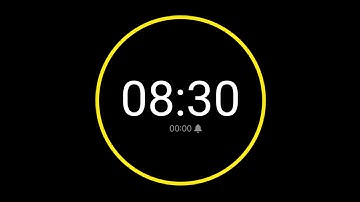 8 Minute 30 Second Countdown Timer with Alarm / iPhone Timer Style