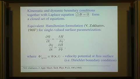 CAT | Prof. Pavel Lushnikov | Conformal mapping, Hamiltonian methods and integrability of surface