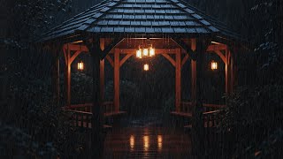 “Relaxing Cozy Gazebo Rain – Sleep Faster with Peaceful Night Sounds”