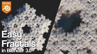 Easy Fractals in Blender 3.0+ | Geometry Nodes Tutorial
