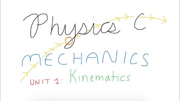 AP Physics C MECHANICS Unit 1 - Kinematics