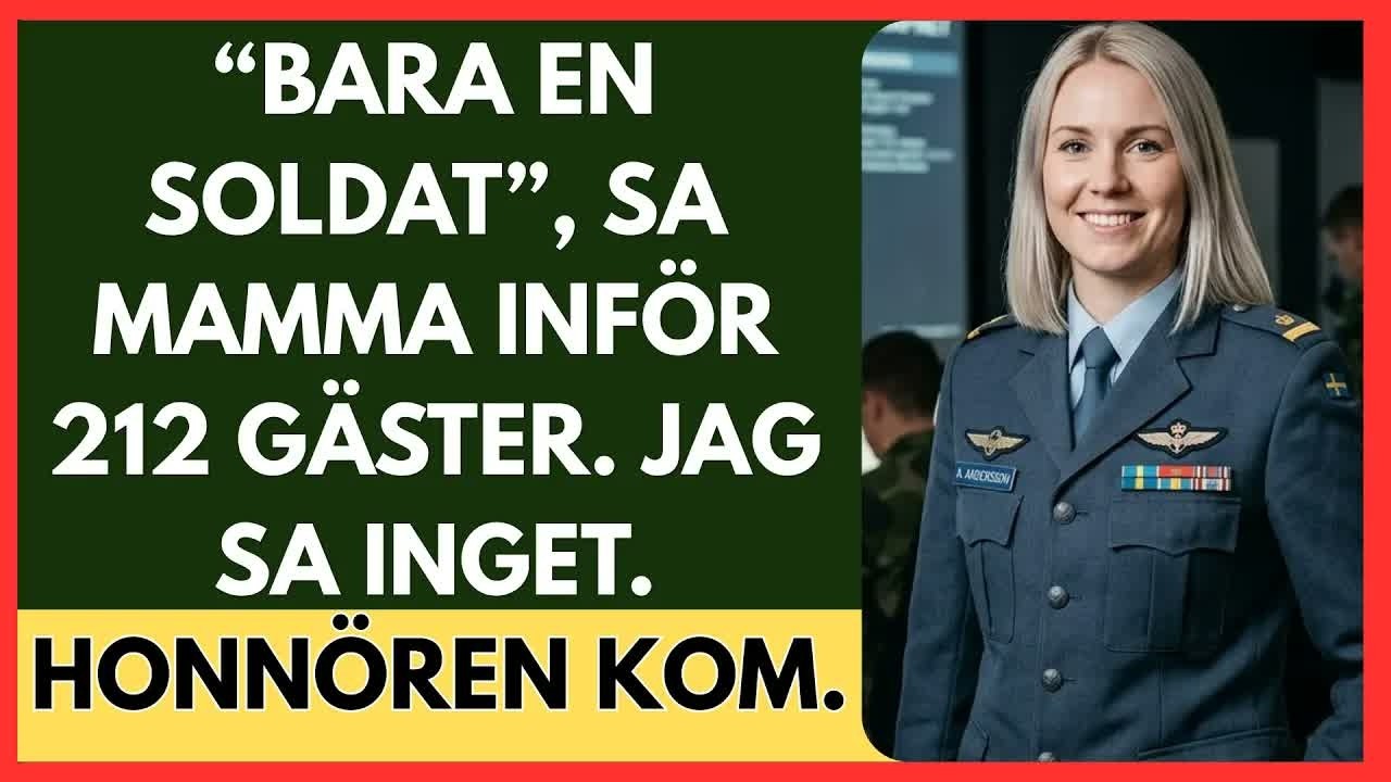 Jag stod längst bak på min systers förlovningsfest i en klänning som aldrig känts som min. Min mamma fäste en vit lilja på Klaras bröst och sa högt, så att alla hörde: ”En soldat. Vad pinsamt.”...