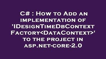 C# : How to Add an implementation of 