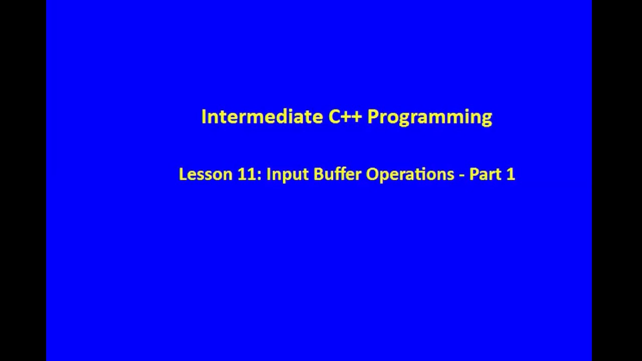 CPlusPlus Lesson11 - YouTube