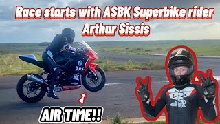 ASBK Superbike rider, Arthur Sissis, teaches me race starts!