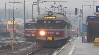 EN57-1013 manewruje na dworcu Rzeszów Gł. 26.01.2016