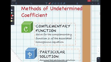 Method Of Undetermined Coefficients Intro