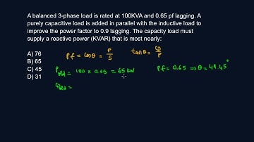 Calculate Reactive Power to Improve Power Factor Problem