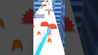 hair challenge runner girl 3D screenshot 1