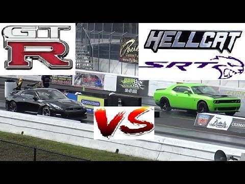 850 HP HELLCAT Vs 800 HP GTR Has Godzilla Met His Match ROAD TEST