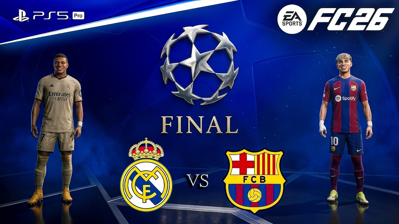 FC 26 - Real Madrid vs. Barcelona - UEFA Champions League Final | PS5™ Pro [4K60]