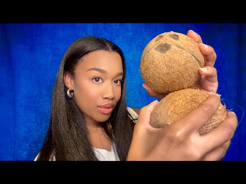 ASMR Coconut Rain with Real Coconuts 🥥 (c-c-c Coconut Crack)