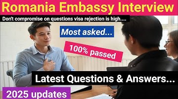 Romania embassy interview questions and answers || #romania #embassy #interview #question #answer
