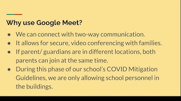 Using Google Meet for Parent-Teacher Conferences