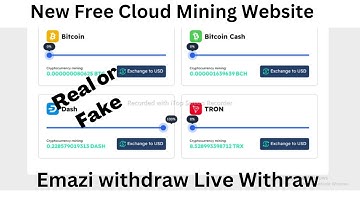 New Free Cloud Mining Website 2022 || Bitcoin Cloud Mining Website Without Investment.