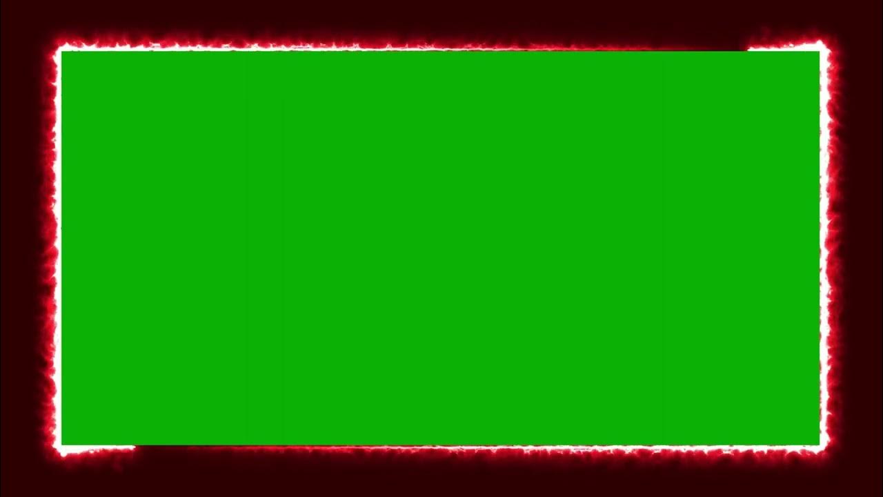 Yellow Neon Border Green Screen Overlay Motion Graphics 4K 30fps Copyright  Free 