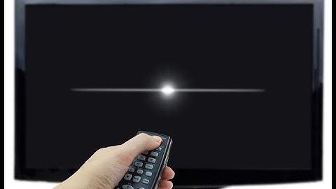 Turns off the television (Sound Effect)