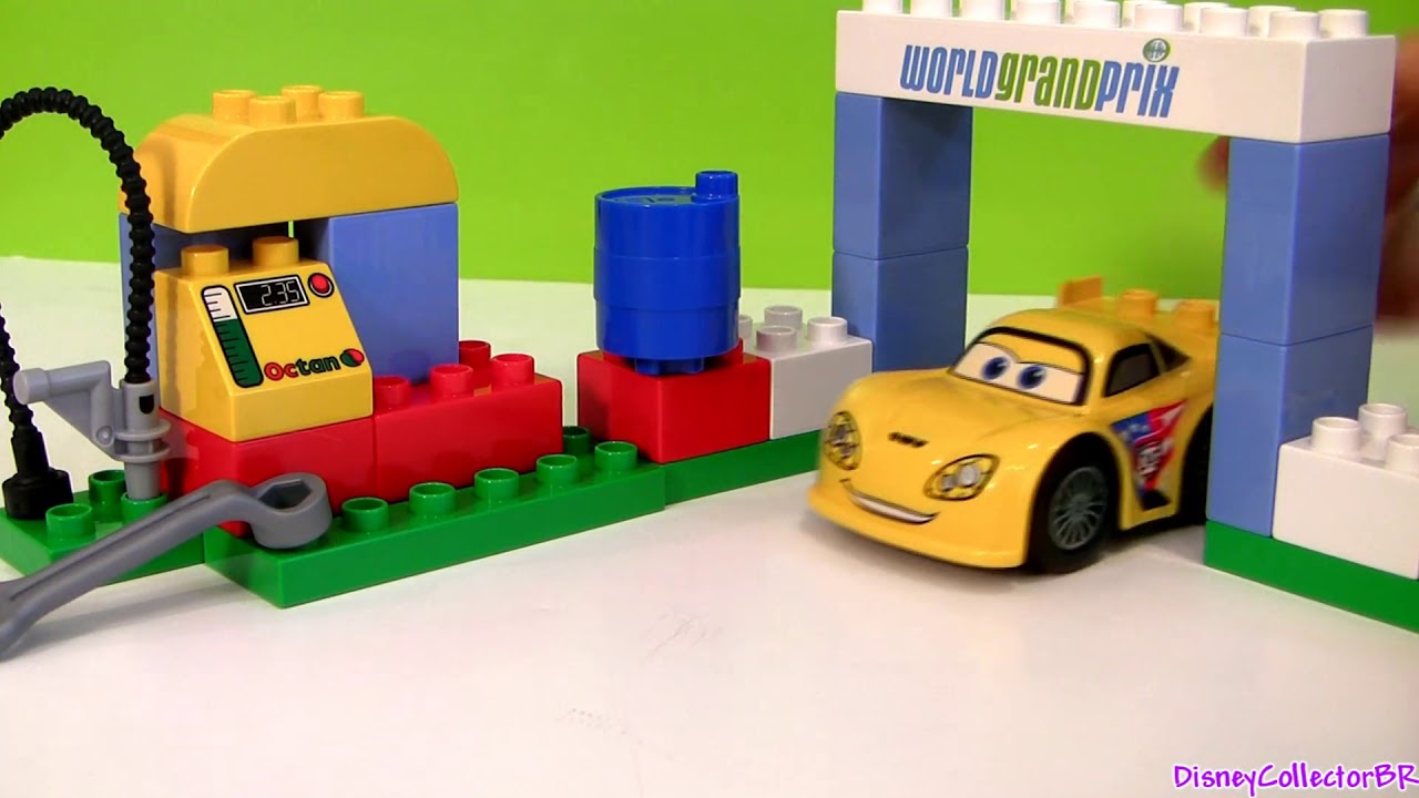 Cars 2 LEGO Duplo Race Day Lightning McQueen 6133 Jeff Gorvette Disney ...